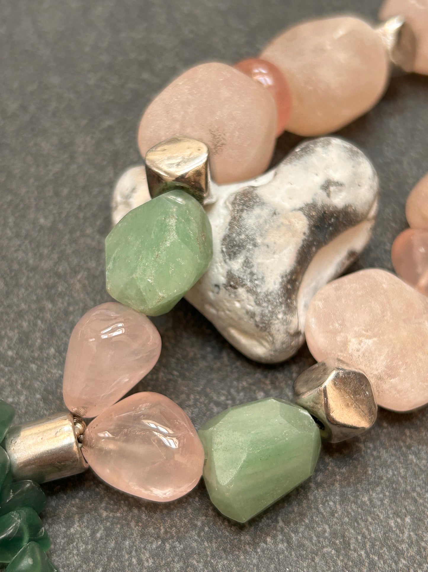 Spectacular vintage Spanish necklace is a celebration of natural beauty and craftsmanship.