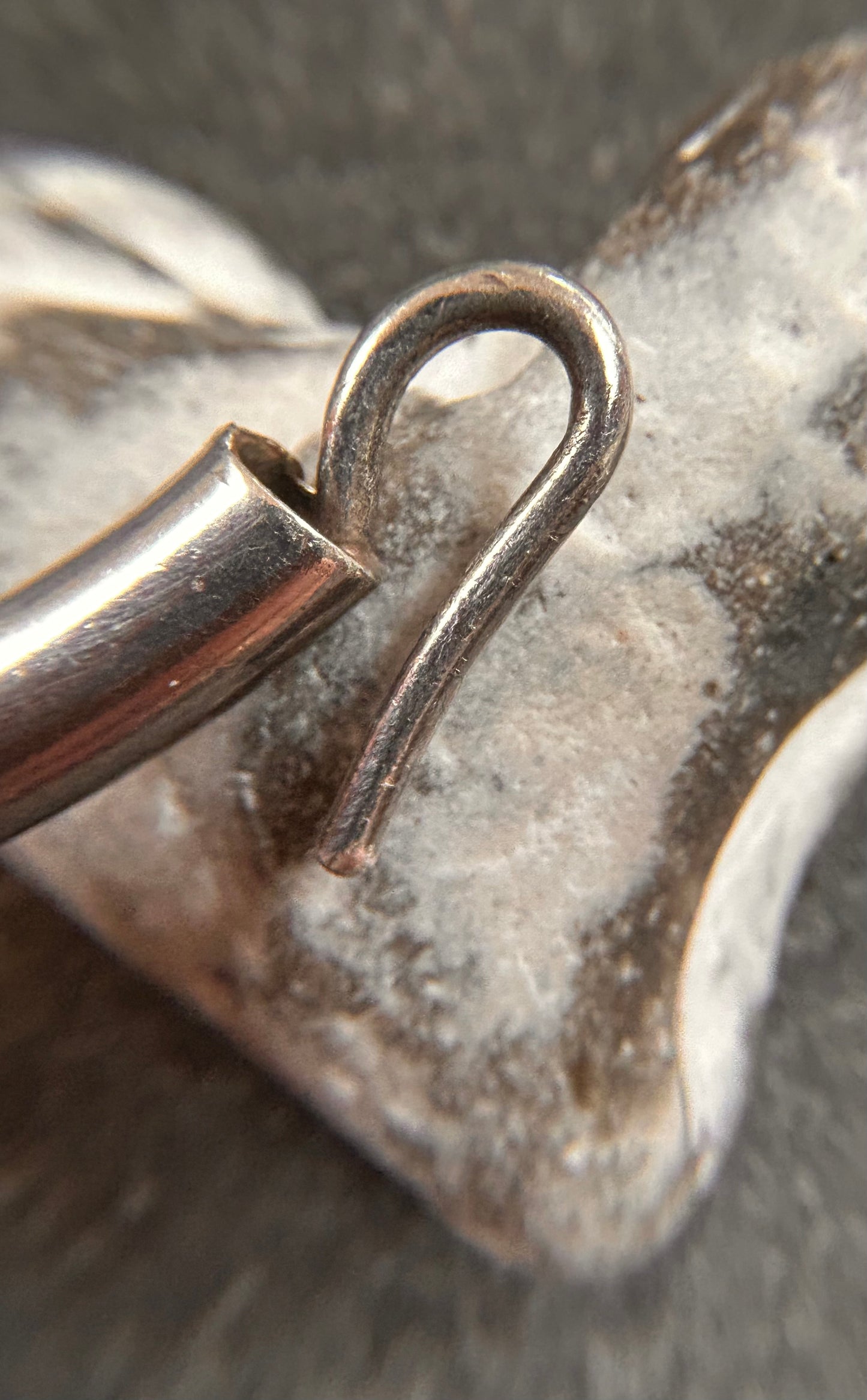 Vintage Sterling Silver Tubular Link Bracelet