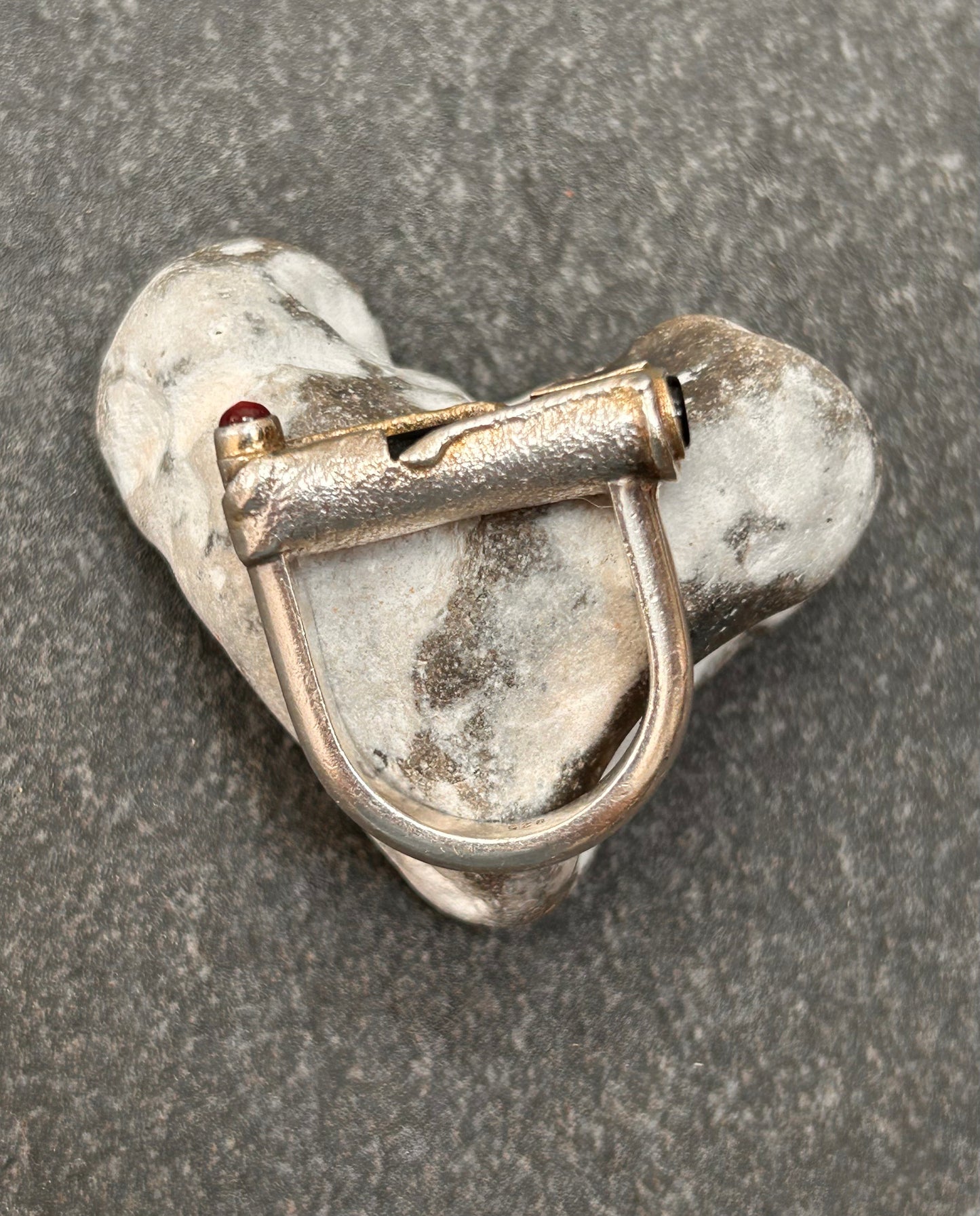 An absolutely exceptional vintage artisan sterling silver ring