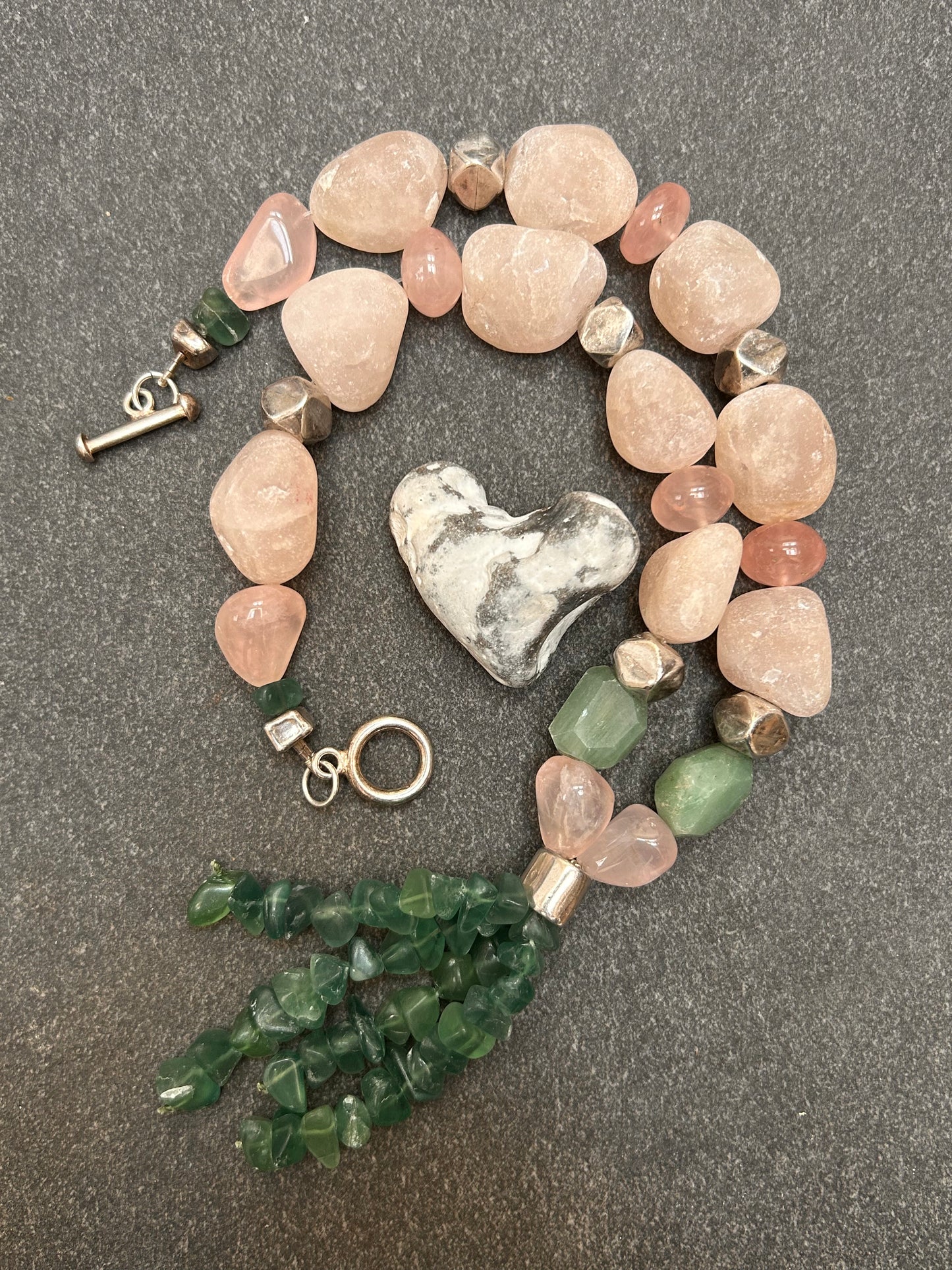 Spectacular vintage Spanish necklace is a celebration of natural beauty and craftsmanship.