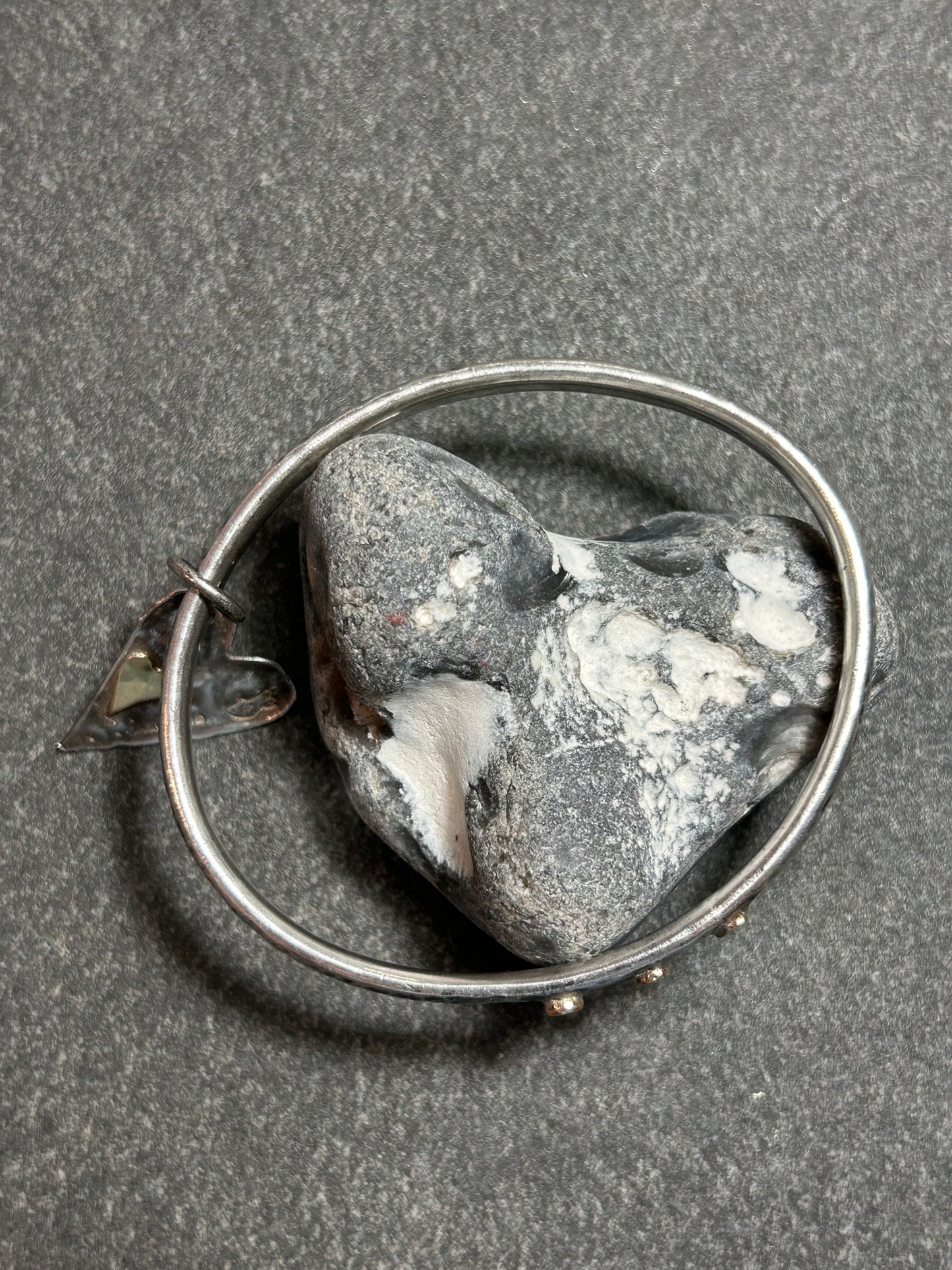 Artisan bangle work ‘X’s and hearts.