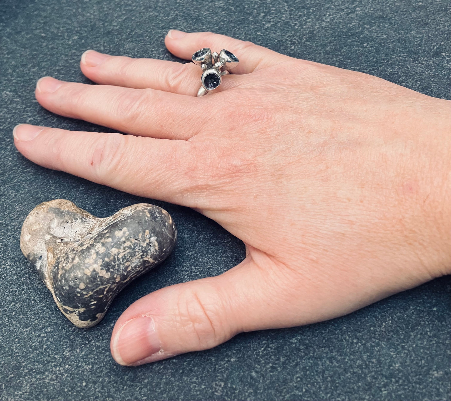 Super sculptural vintage sterling silver ring - made in Israel