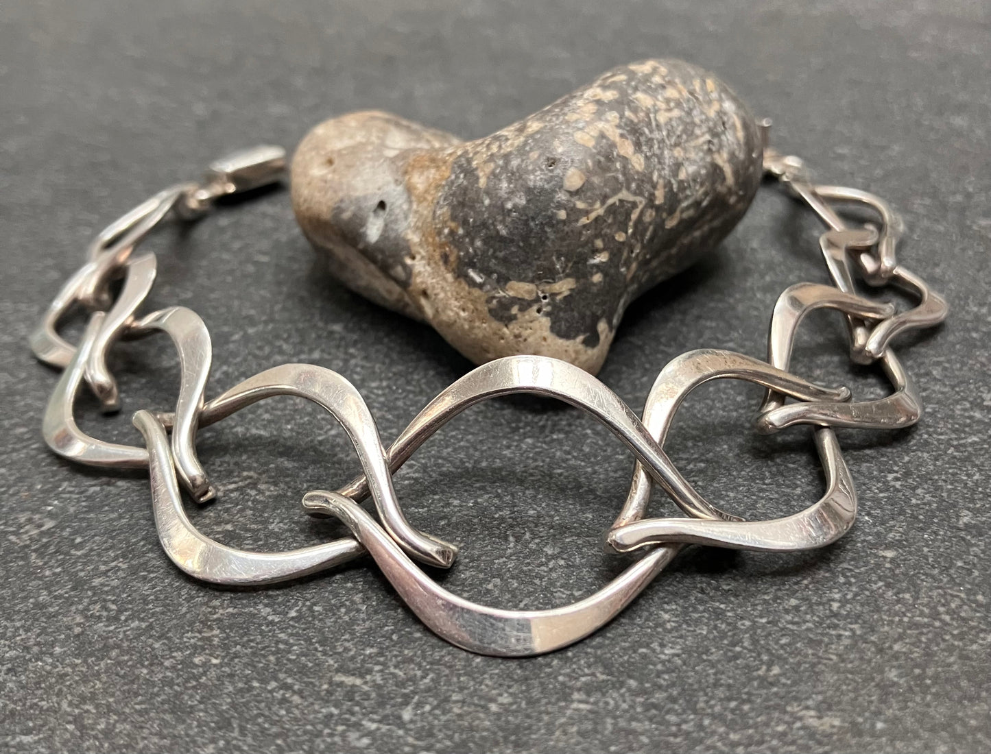 Vintage sterling silver link bracelet. 1997