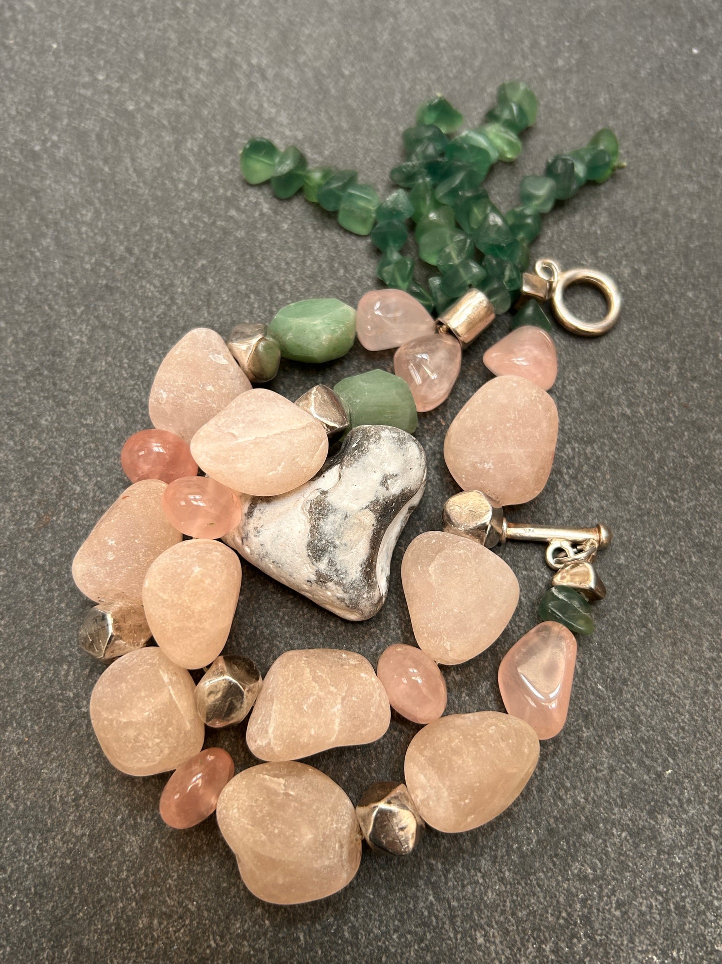 Spectacular vintage Spanish necklace is a celebration of natural beauty and craftsmanship.