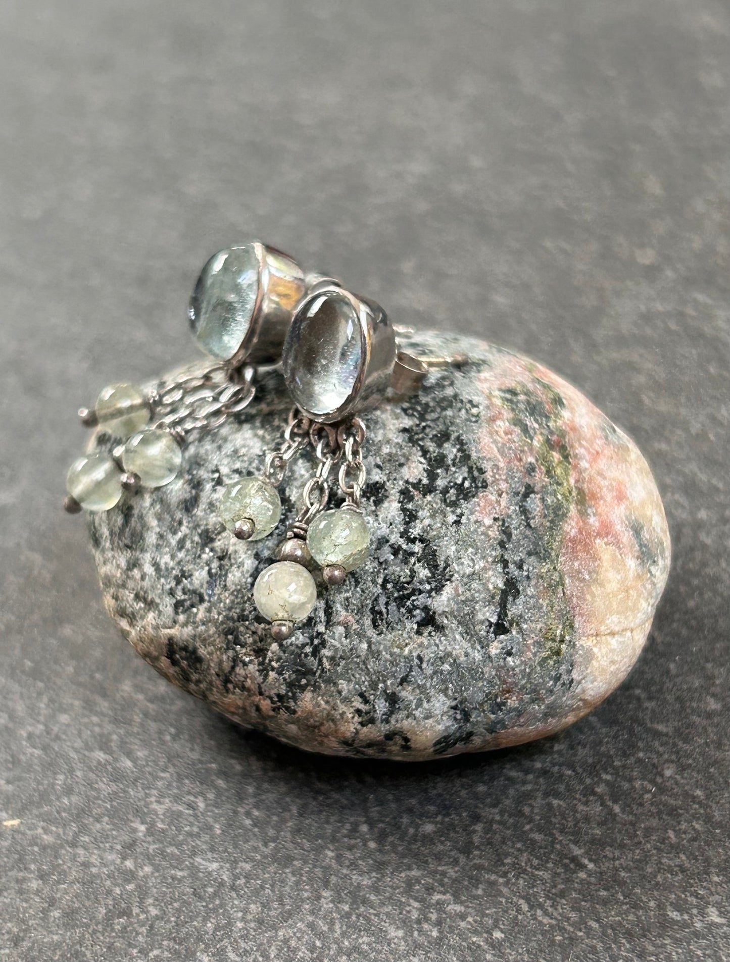 Elegant vintage sterling silver earrings