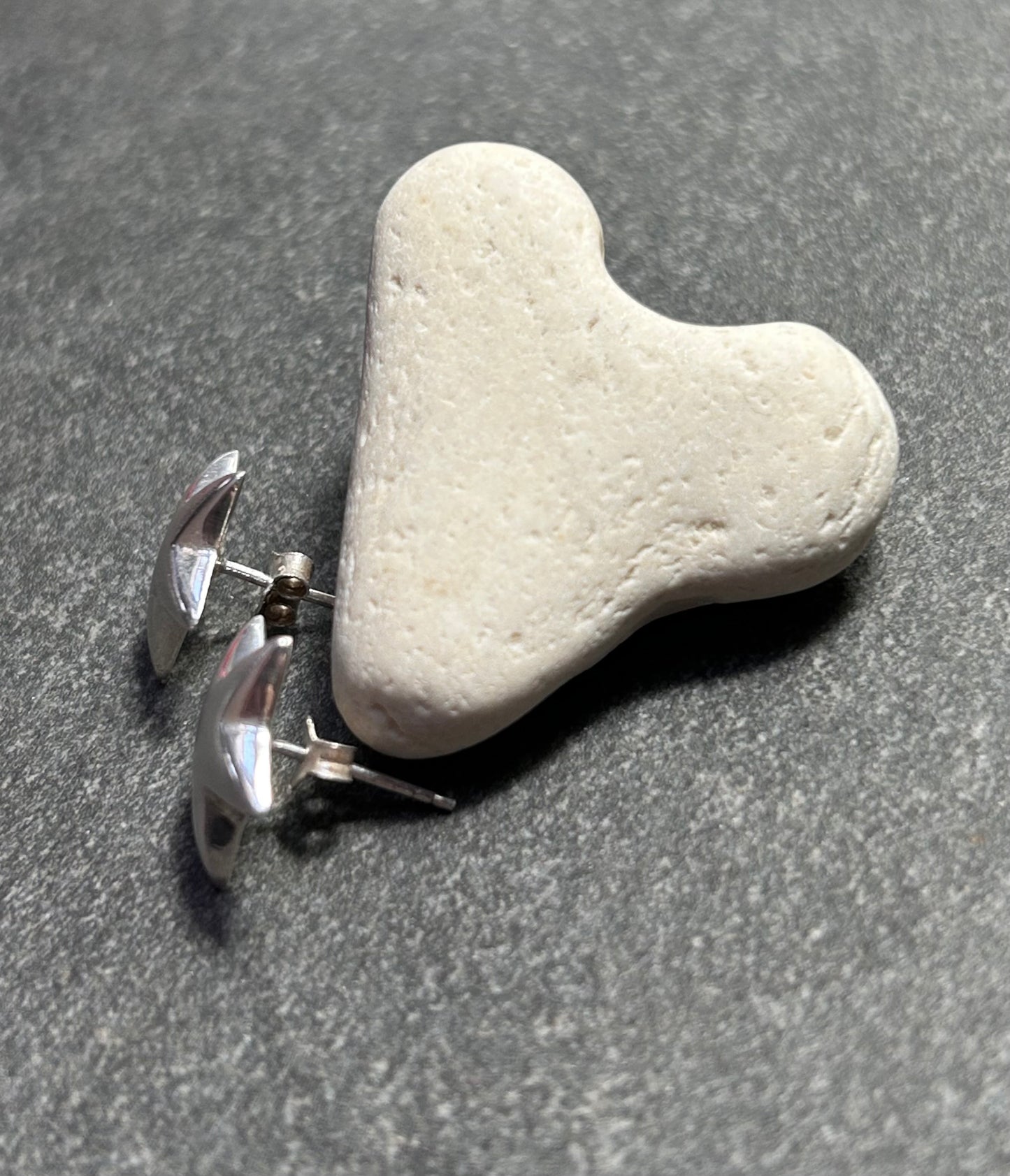 Vintage sterling silver star stud earrings