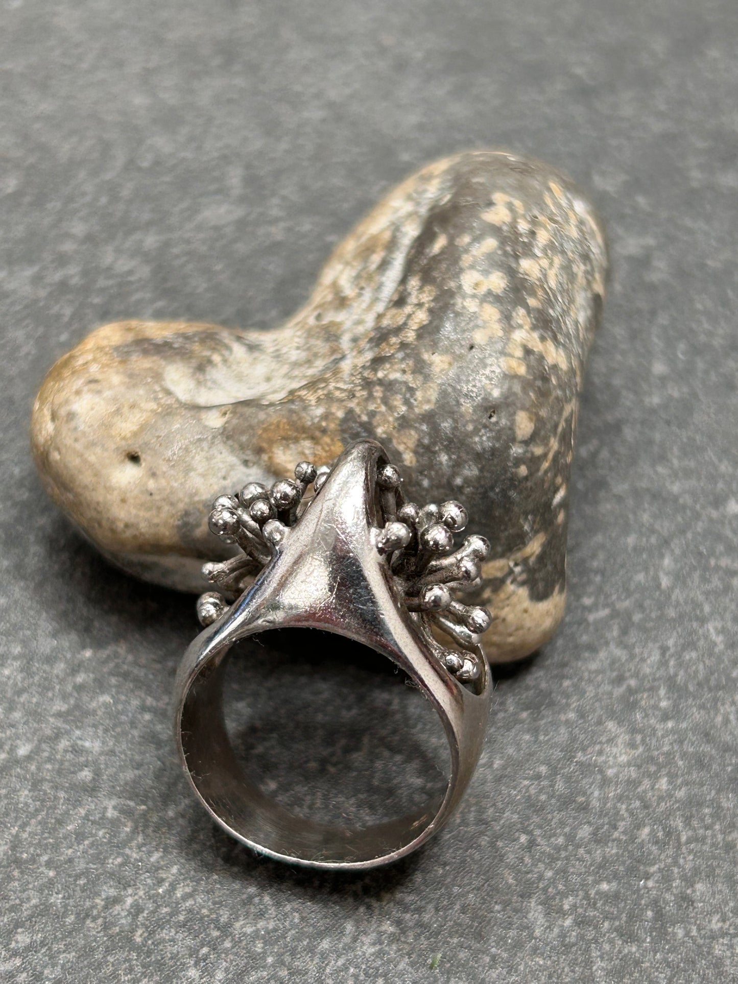 Quirky vintage sterling silver ring
