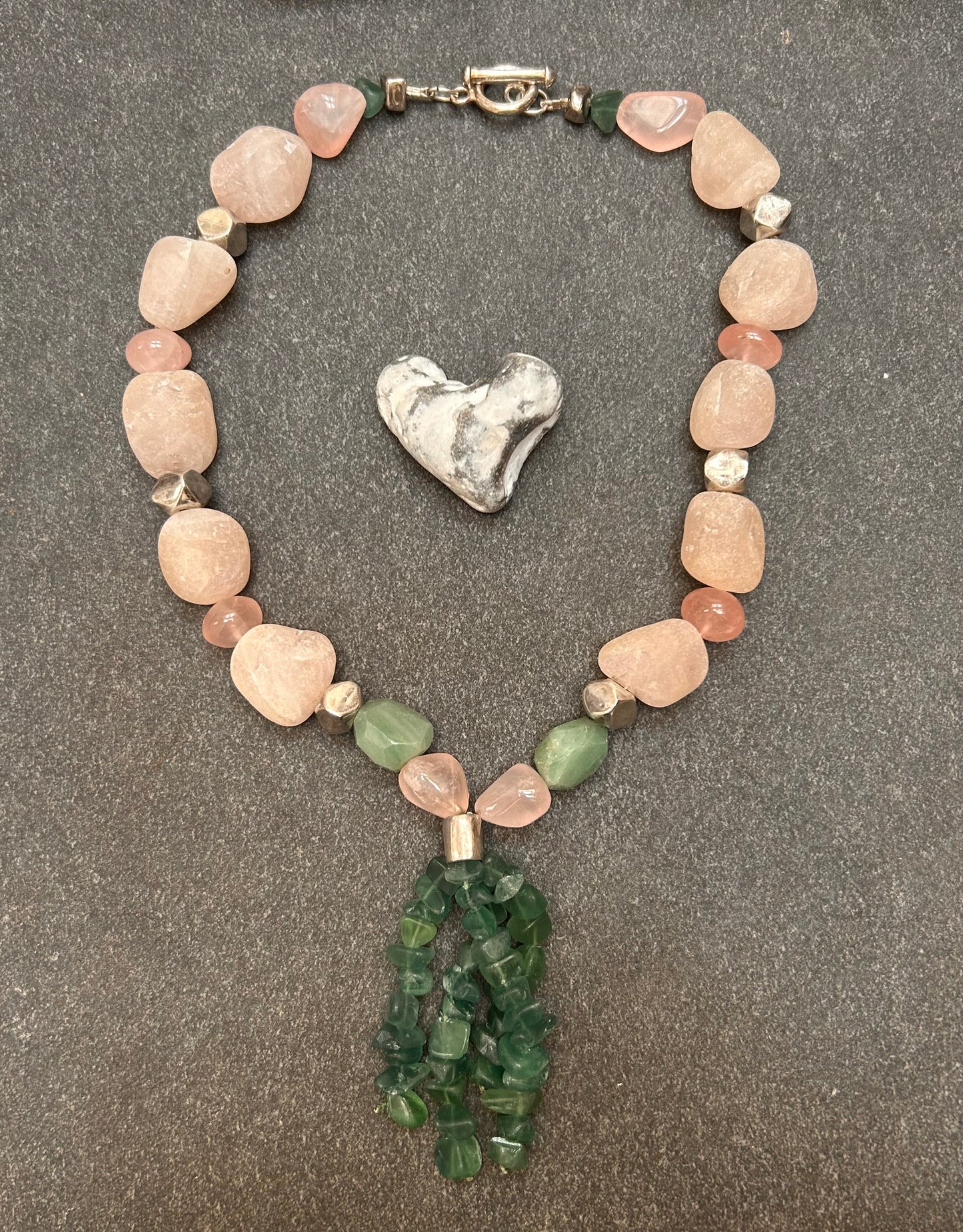 Spectacular vintage Spanish necklace is a celebration of natural beauty and craftsmanship.