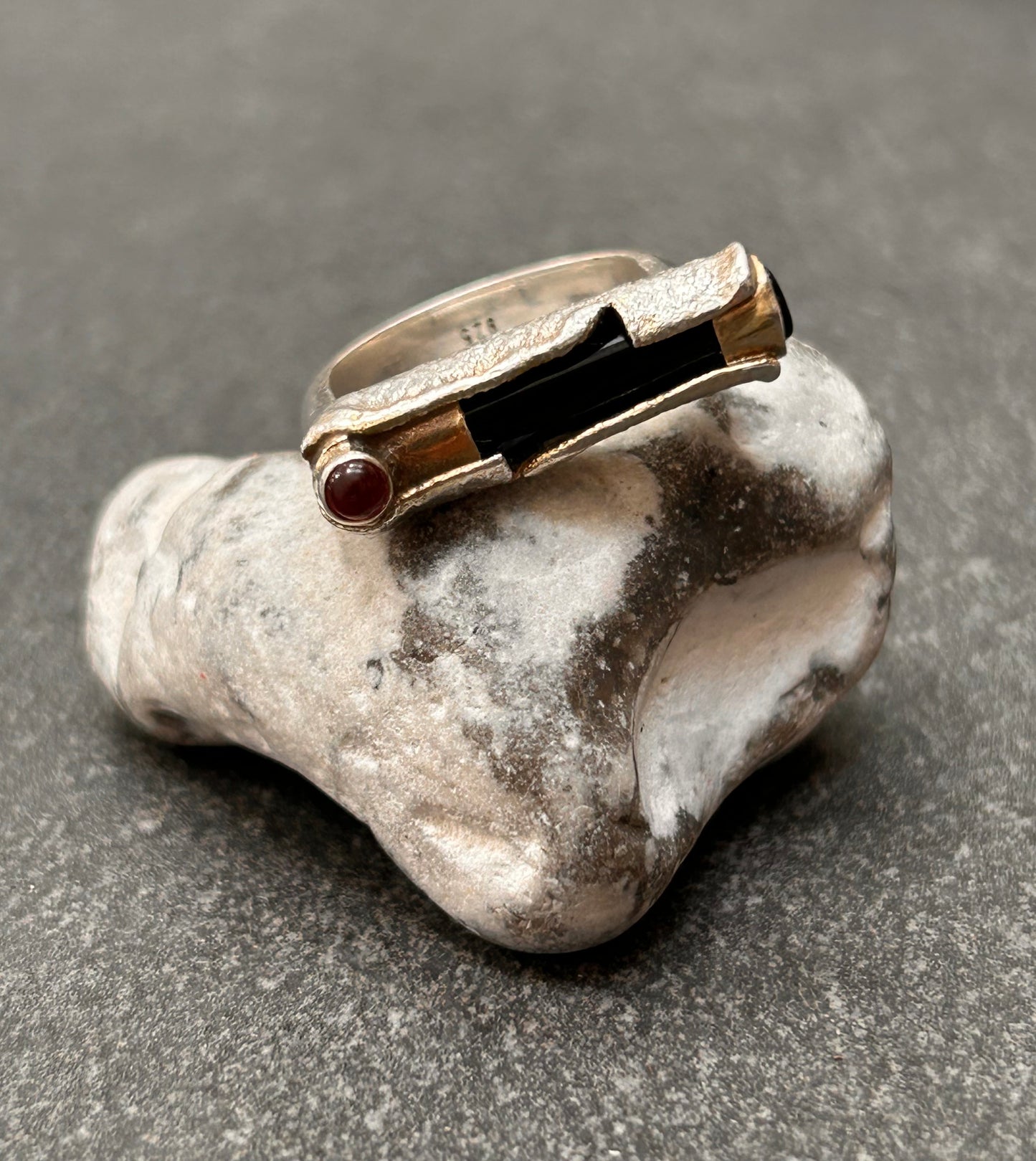 An absolutely exceptional vintage artisan sterling silver ring