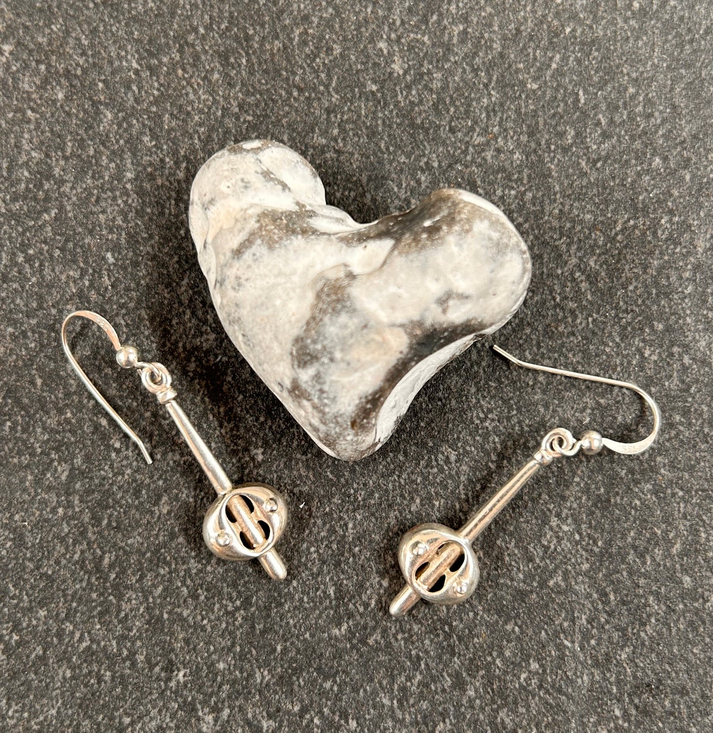 Elegant vintage drop earrings by Kit Heath 1997