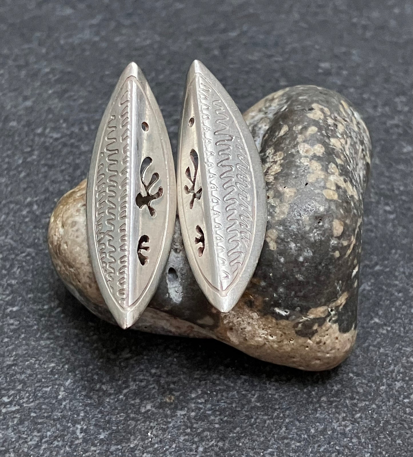 Really unique vintage sterling earrings.