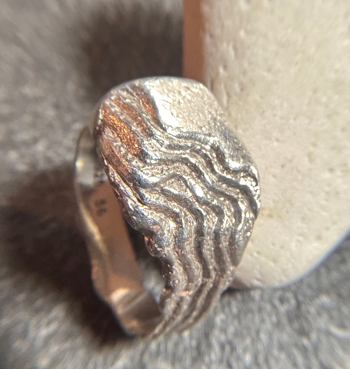 Shoreline  vintage Danish sterling silver ring