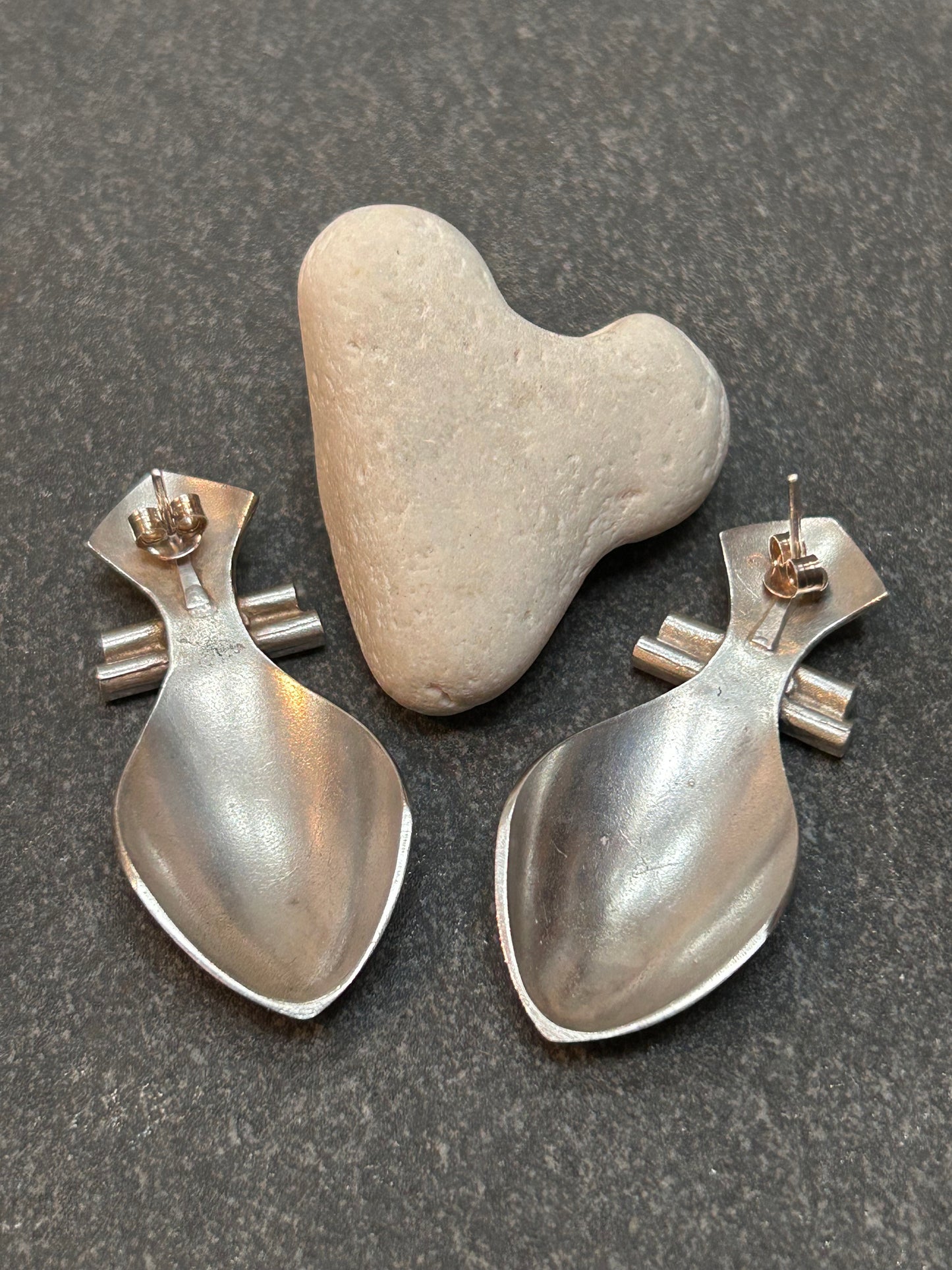 Artisan Vintage Sterling Silver Statement Earrings.