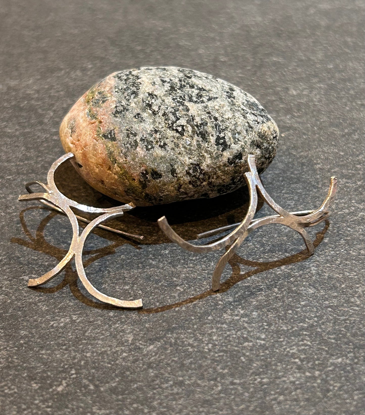 A truly timeless pair of artisan vintage sterling silver earrings