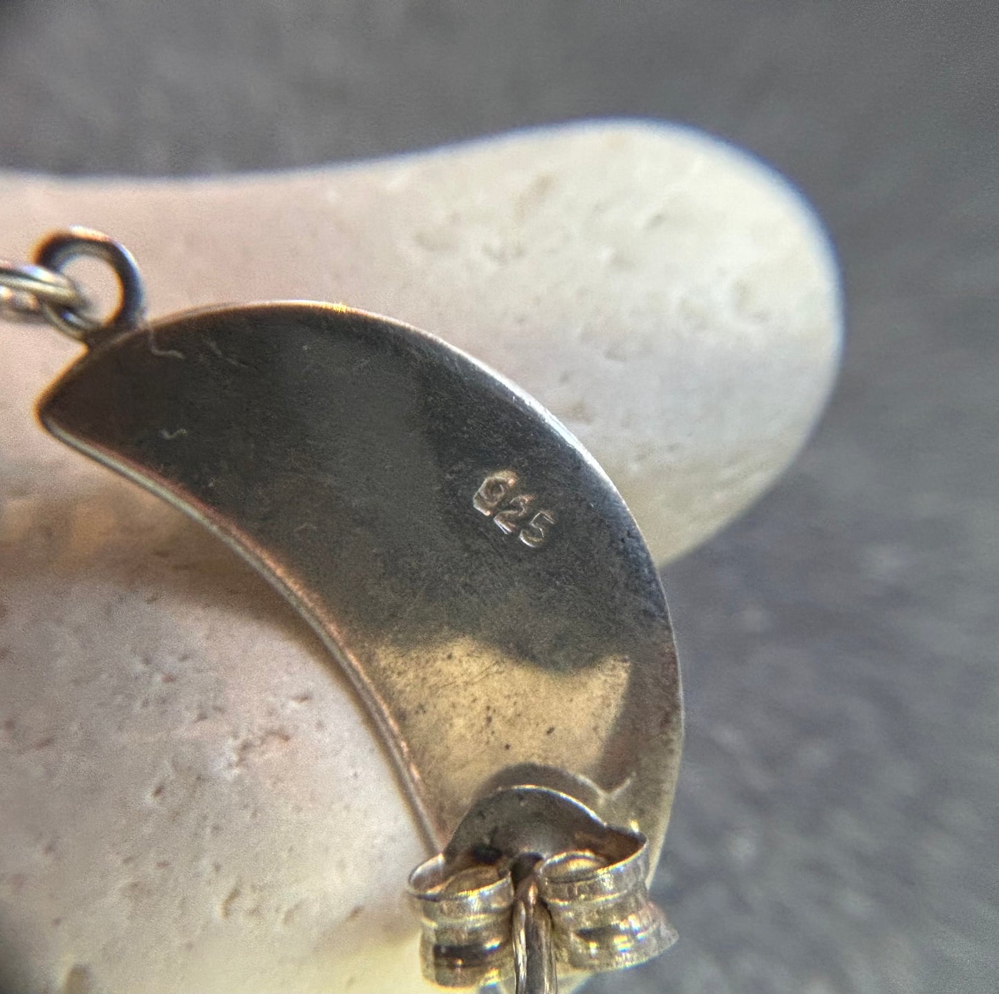 Vintage Sterling Silver Statement Drop Earrings