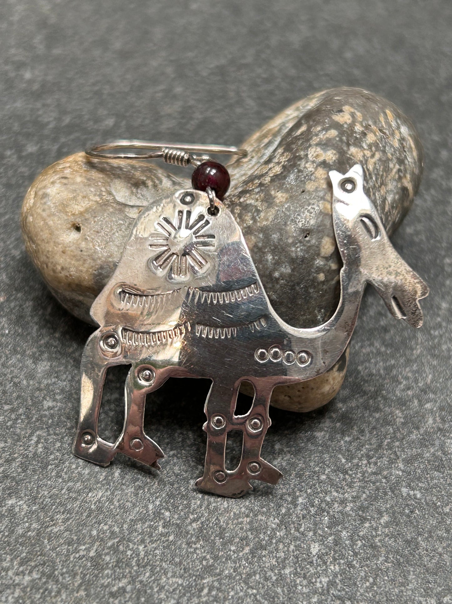 Couldn’t resist this quirky pair of vintage sterling camel earrings!