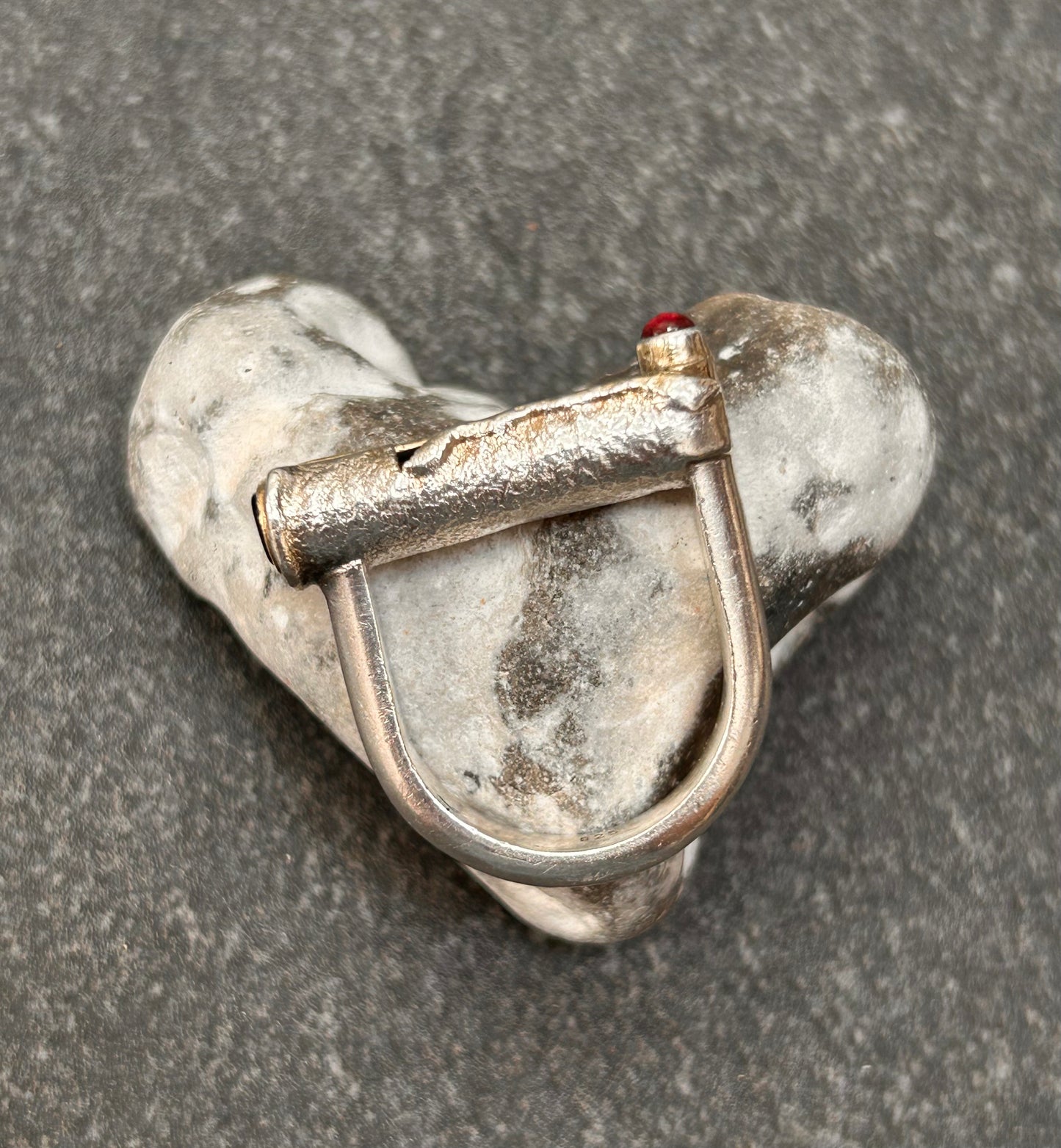 An absolutely exceptional vintage artisan sterling silver ring