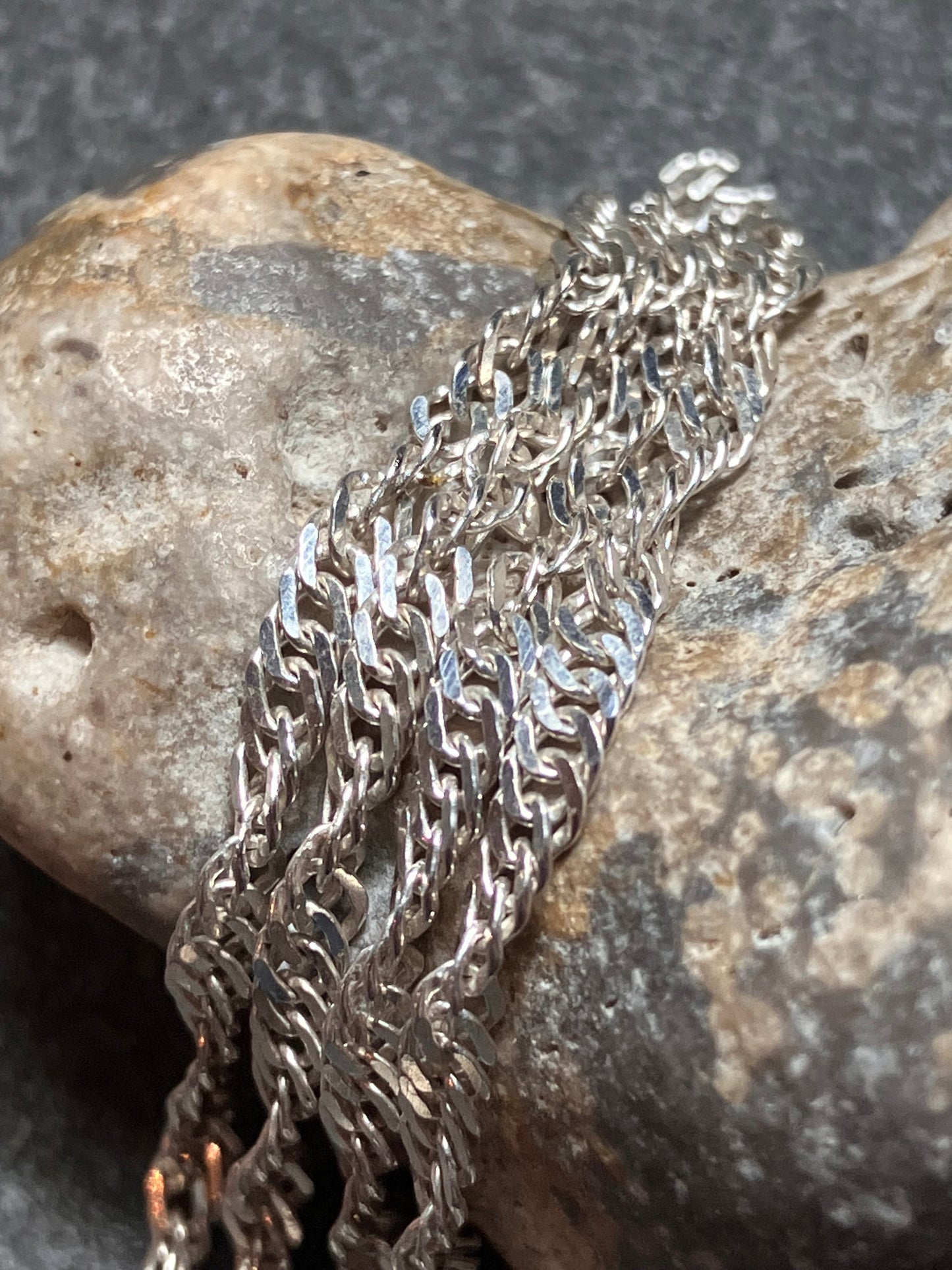 Vintage sterling silver twist chain. 16 inches