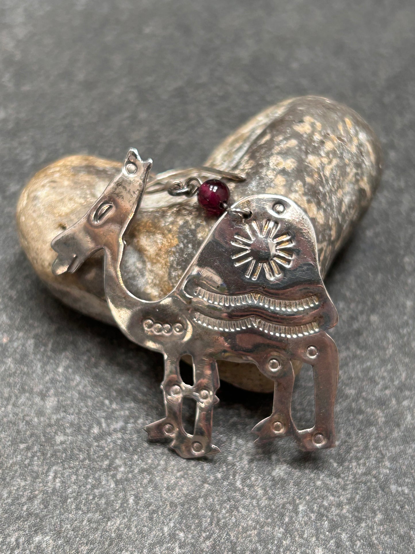 Couldn’t resist this quirky pair of vintage sterling camel earrings!