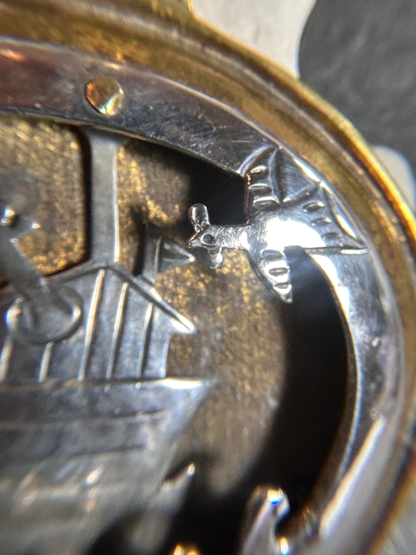 This exceptional vintage pendant by renowned American designer Jeep Collins