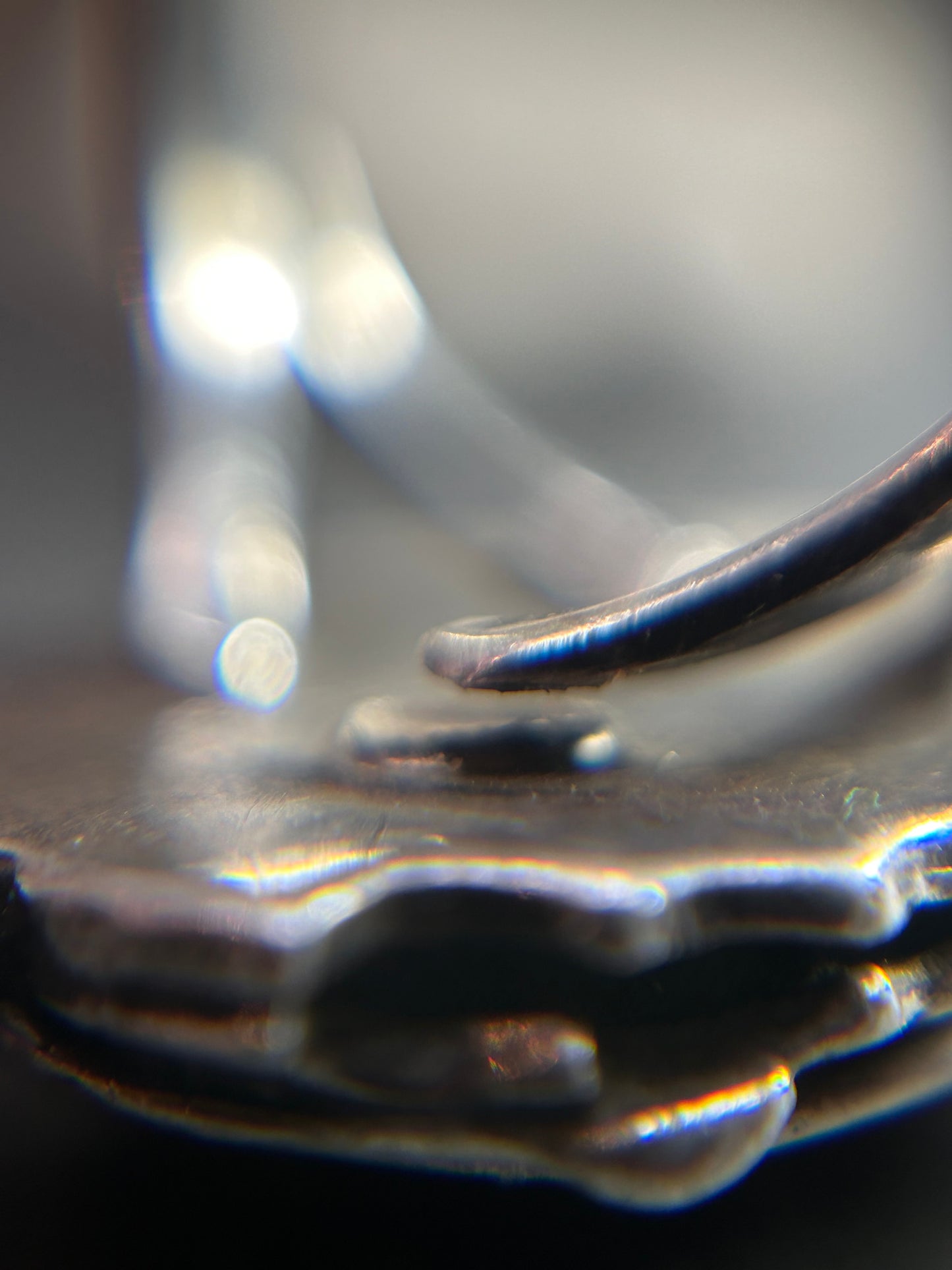 Vintage Native American green amber ring