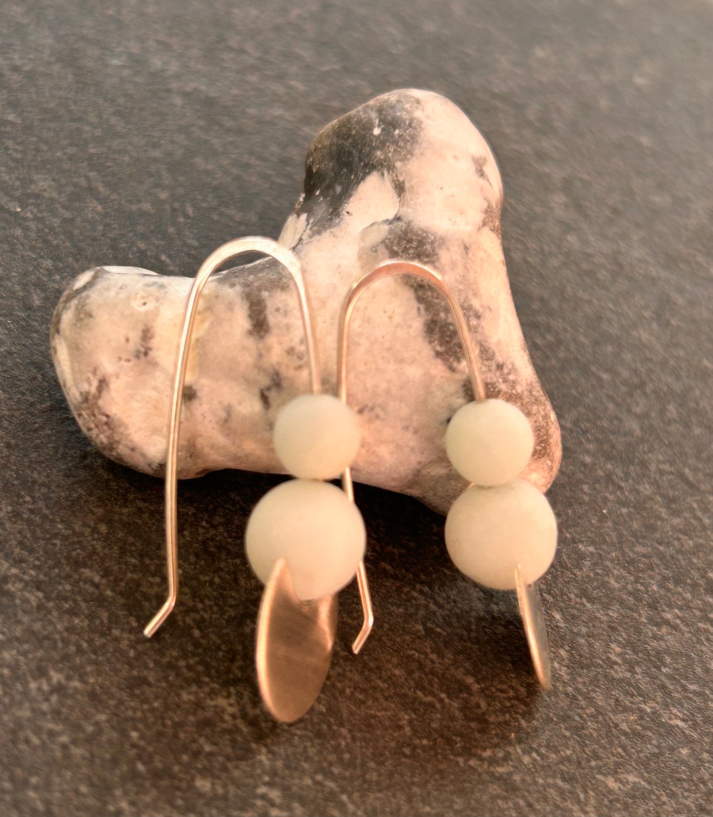 Elegant vintage artisan earrings crafted in sterling silver, inspired by the beauty of the moon phases.