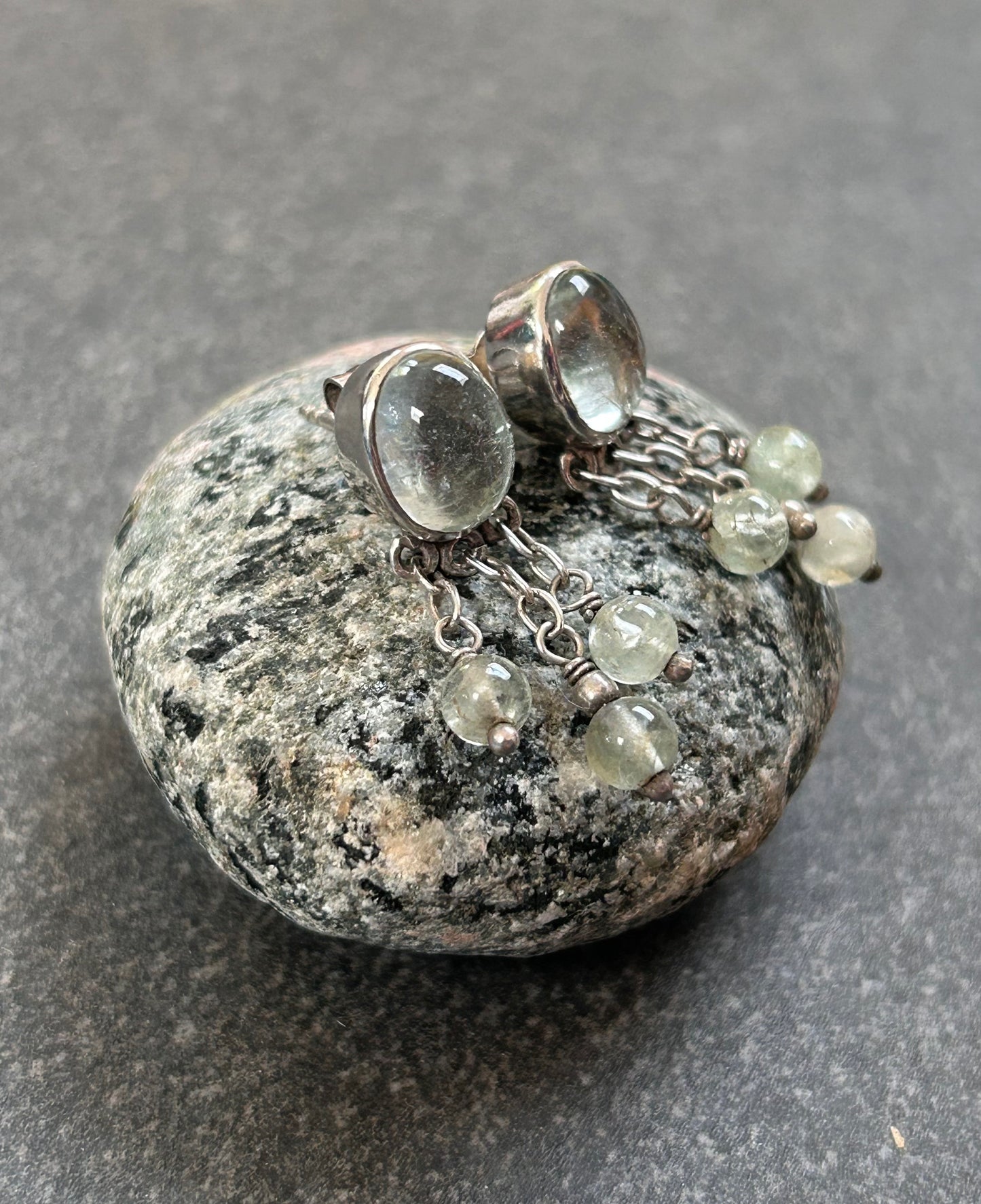 Elegant vintage sterling silver earrings