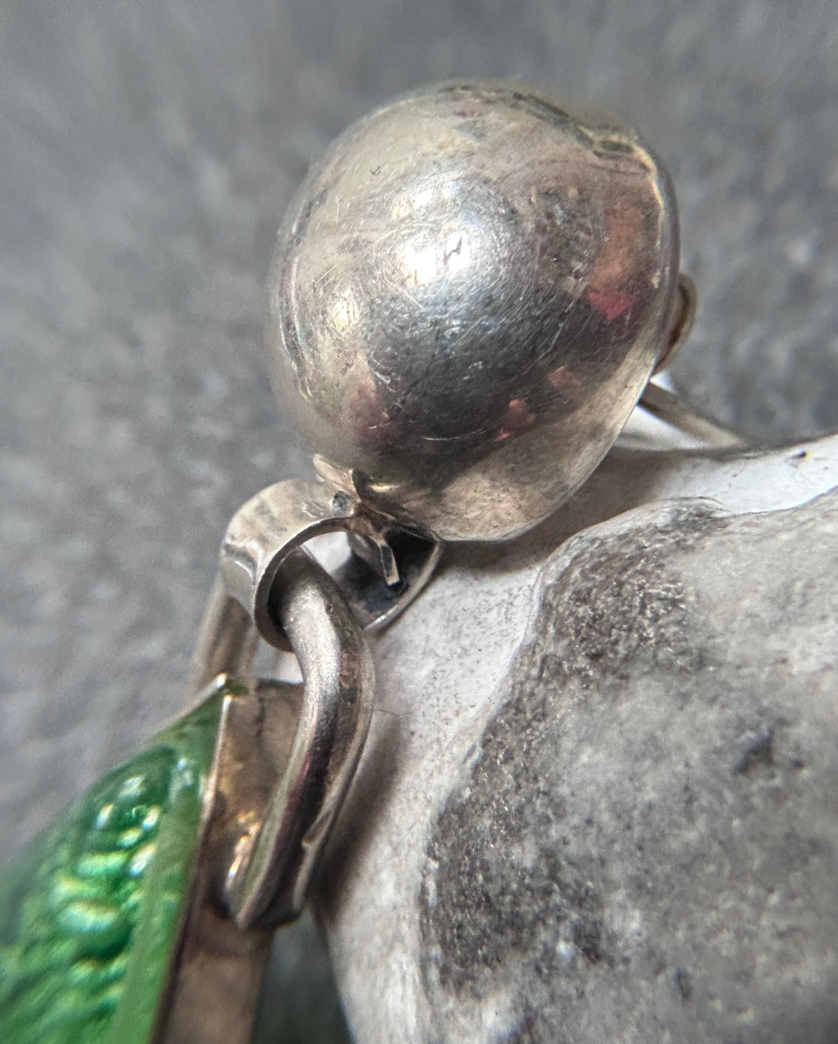 Artisan Hand-Blown Glass & Sterling Silver Earrings