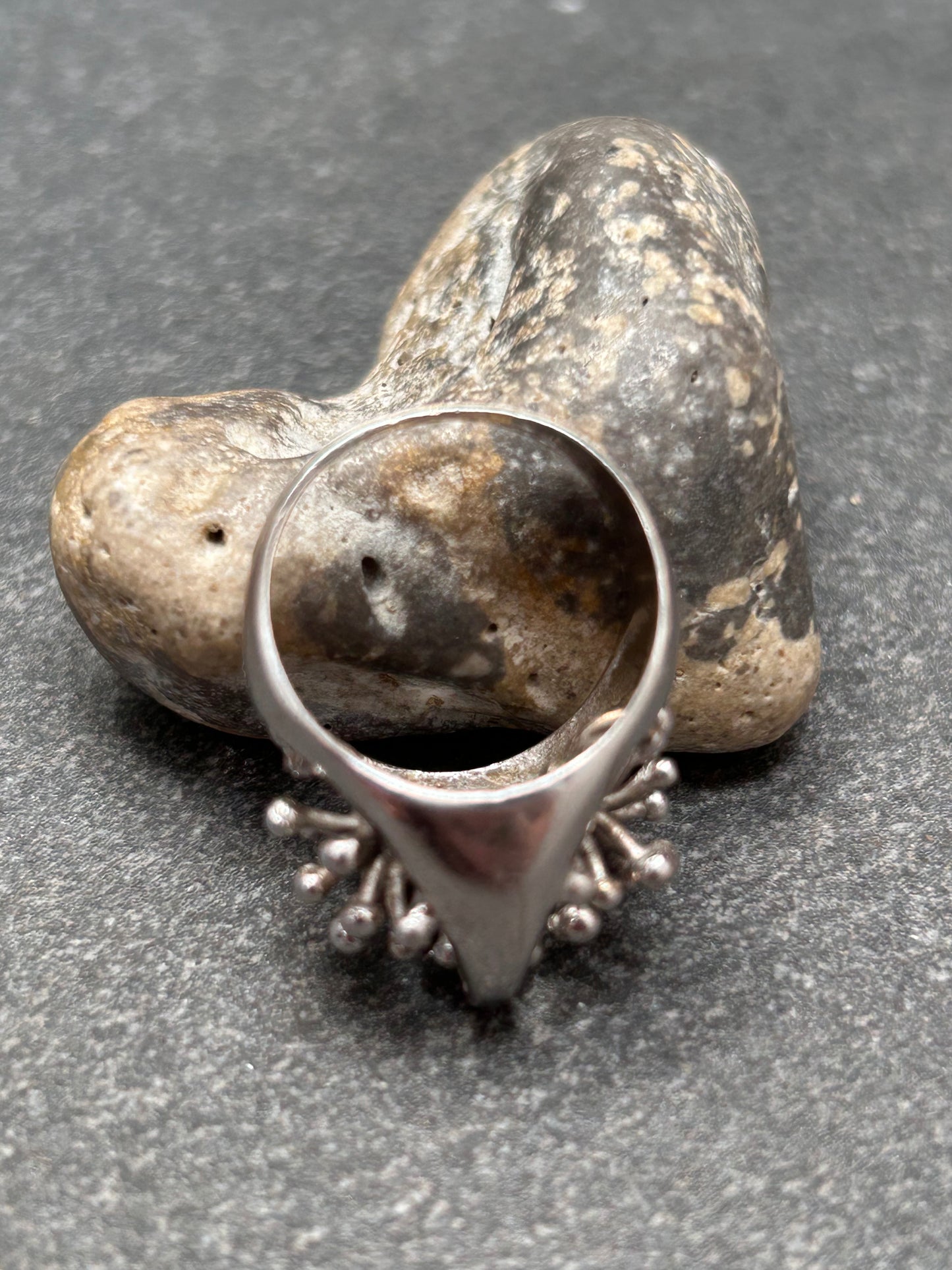 Quirky vintage sterling silver ring