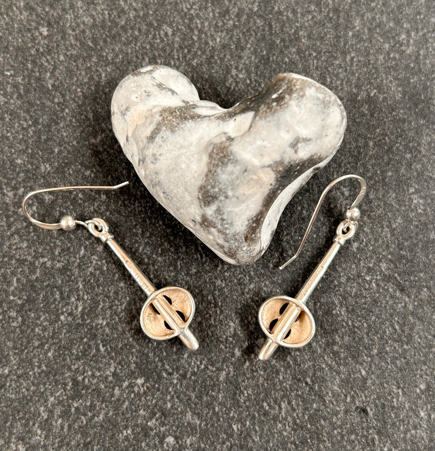 Elegant vintage drop earrings by Kit Heath 1997