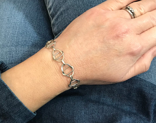 Delicate vintage sterling silver bracelet.