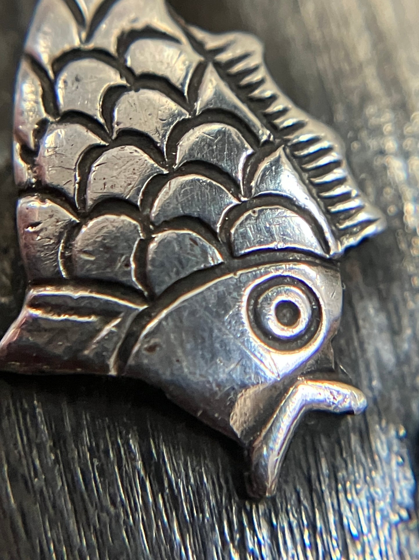 Vintage Leif Ulrich Daurup, fish brooch. Copenhagen, Denmark