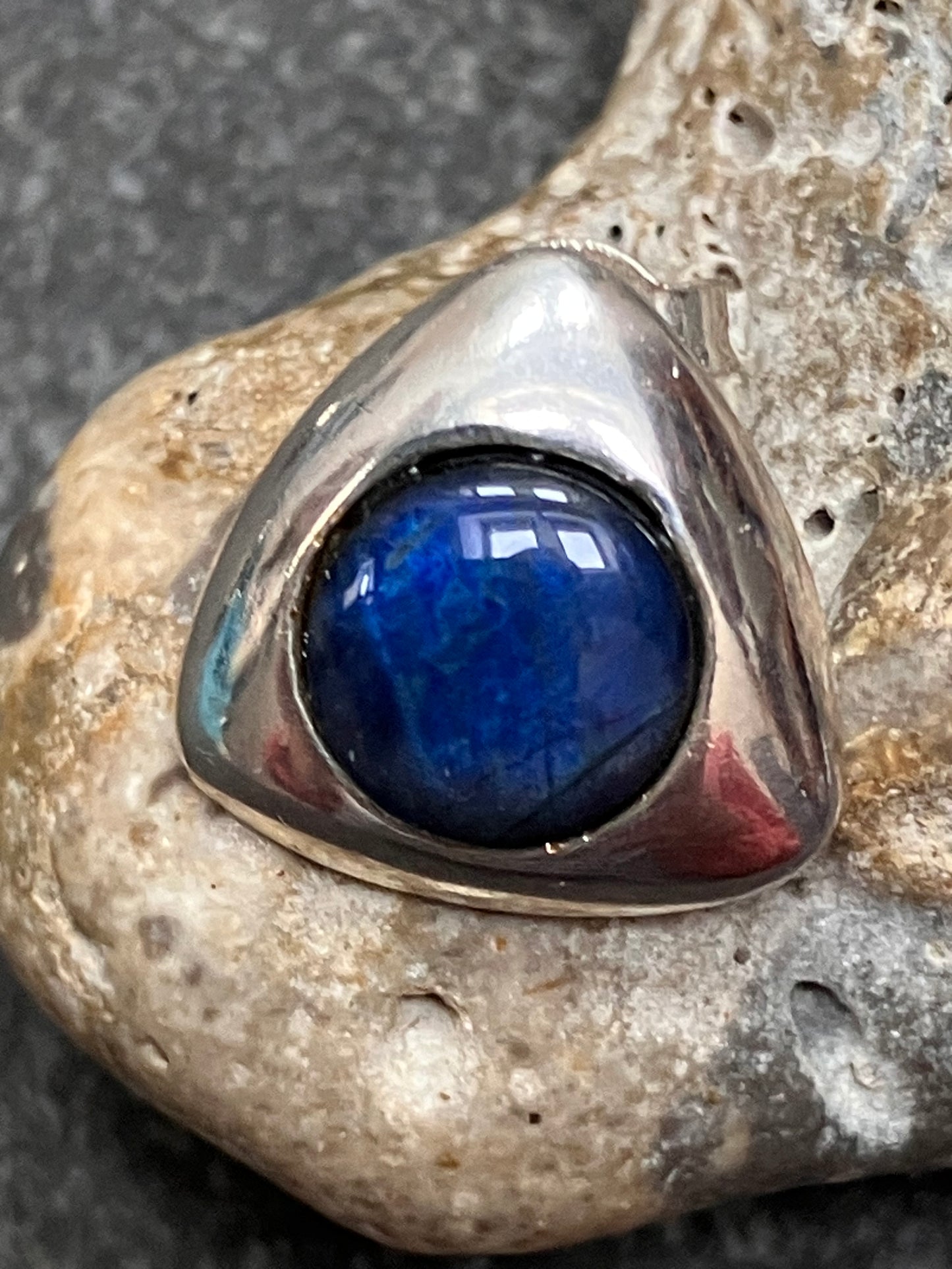 Vintage sterling silver and Labradorite studs.