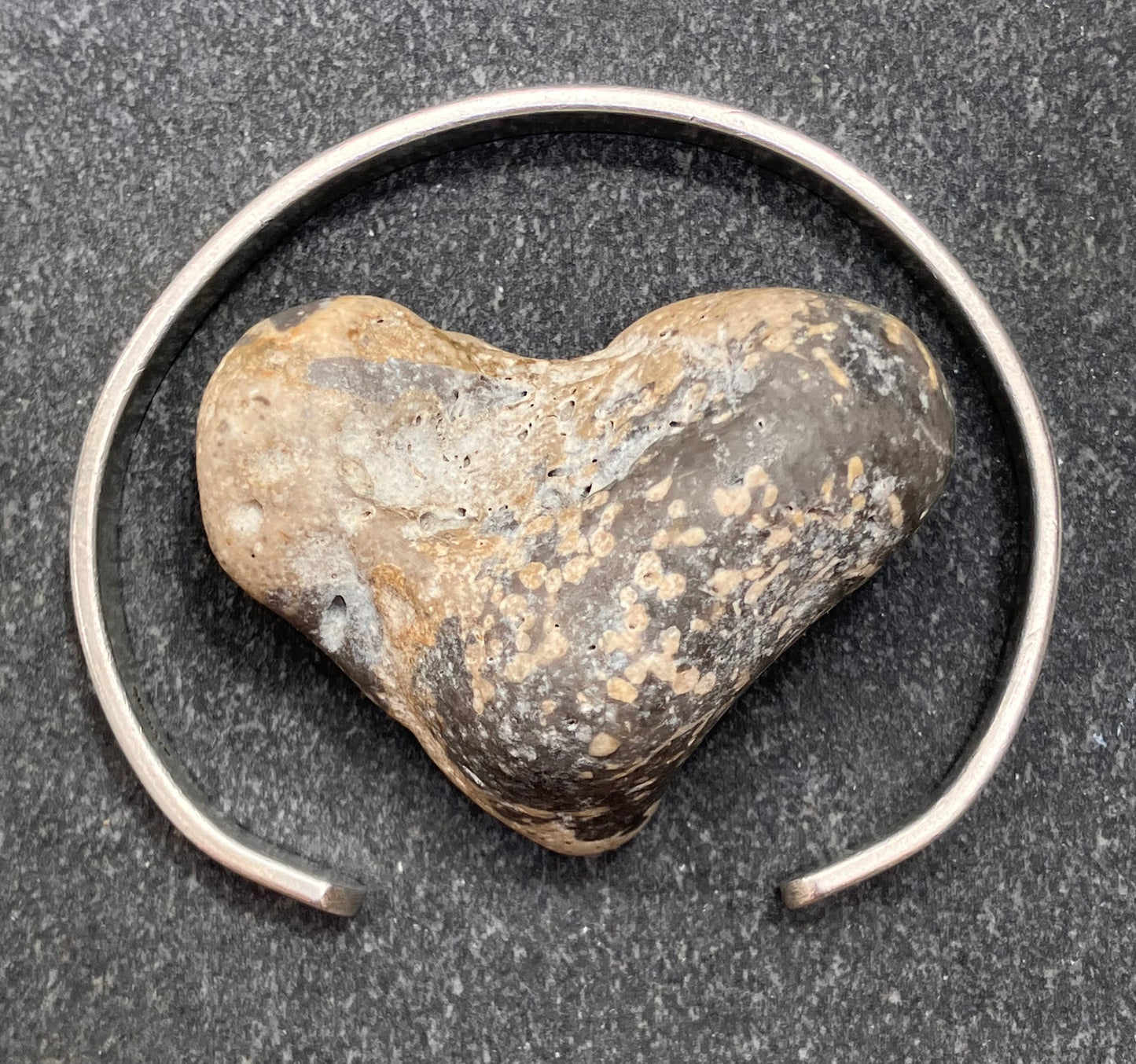 Vintage sterling silver ‘I love you’ bangle