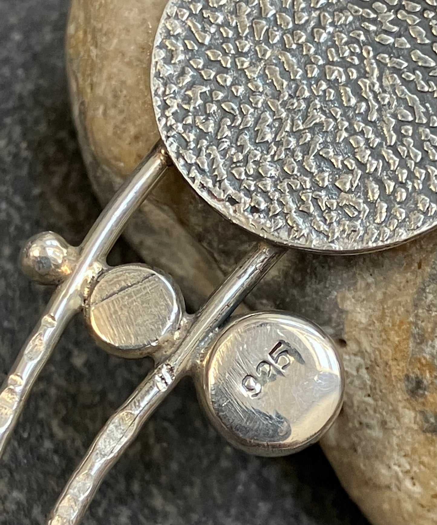 Artisan vintage sterling silver earrings