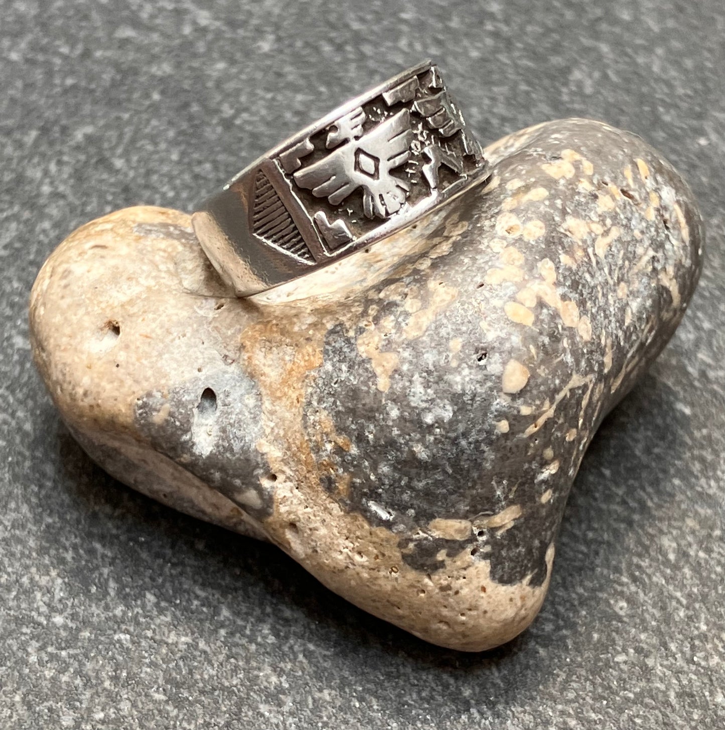 Vintage sterling silver Native American ‘Thunderbird’ ring.