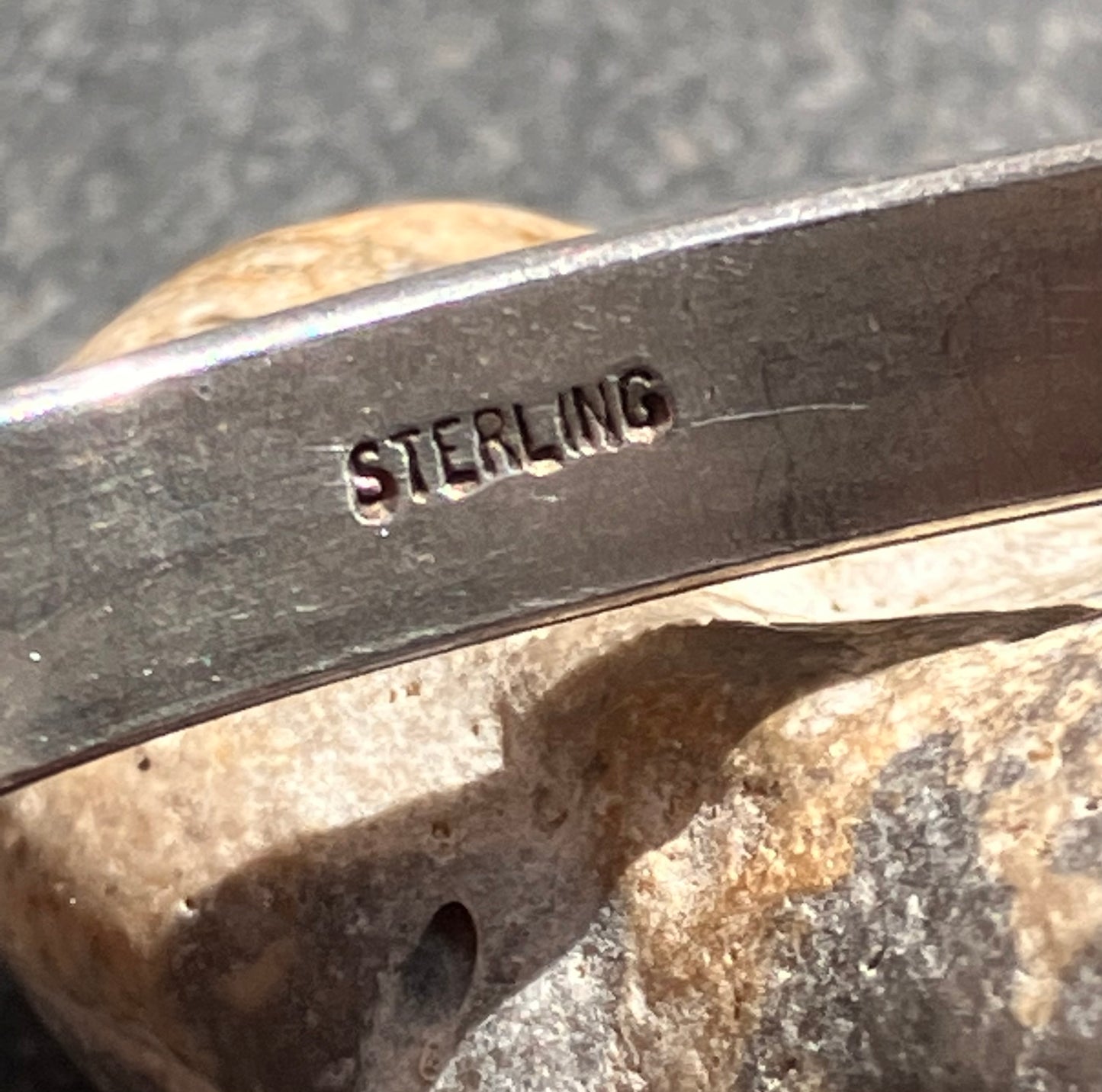 Vintage sterling silver ‘I love you’ bangle