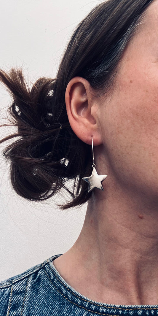 Vintage star earrings