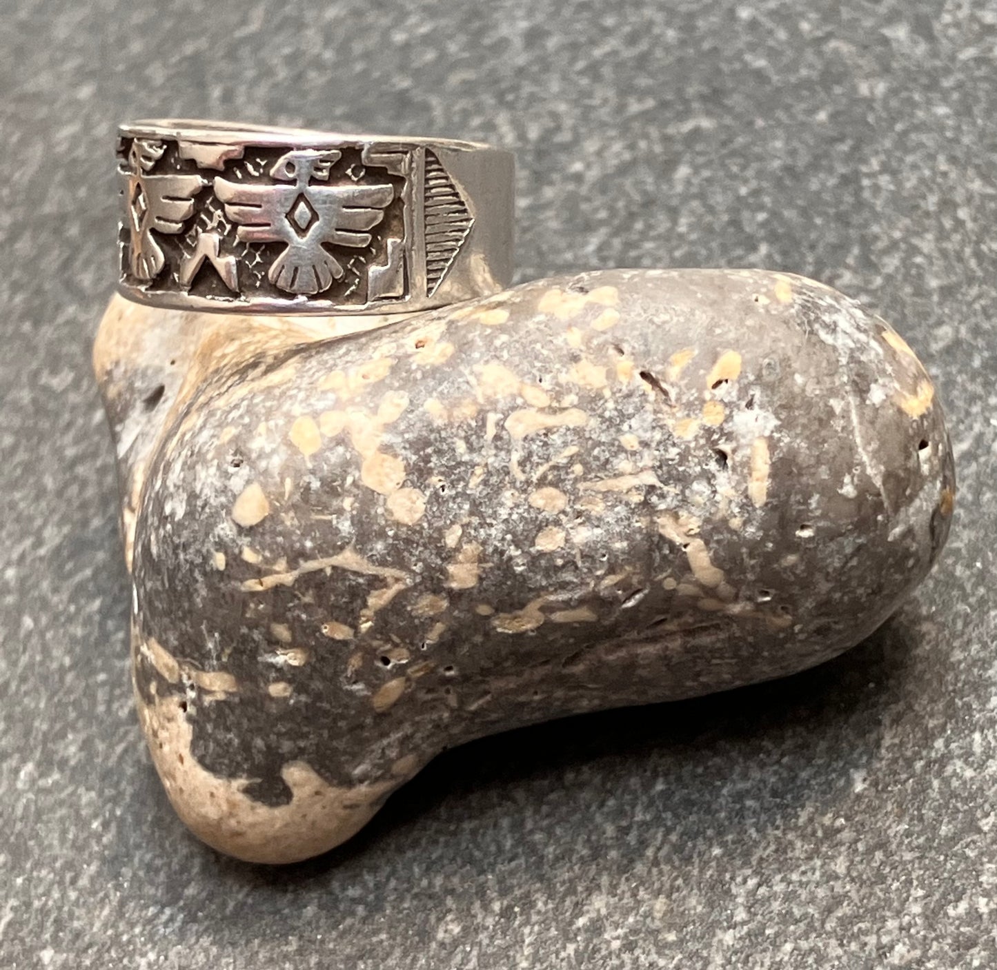 Vintage sterling silver Native American ‘Thunderbird’ ring.