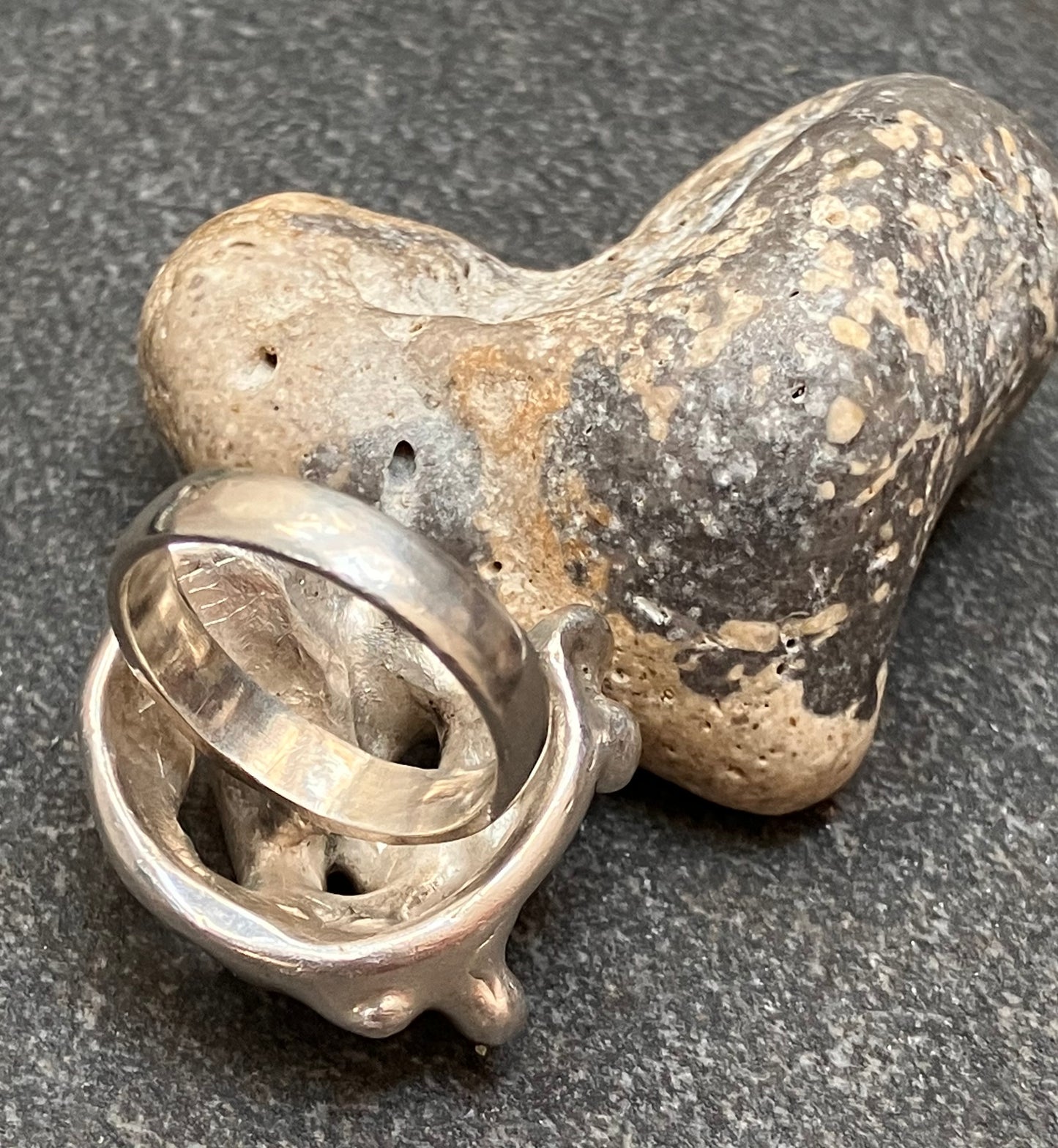 Amazing statement heavy vintage sterling silver ring
