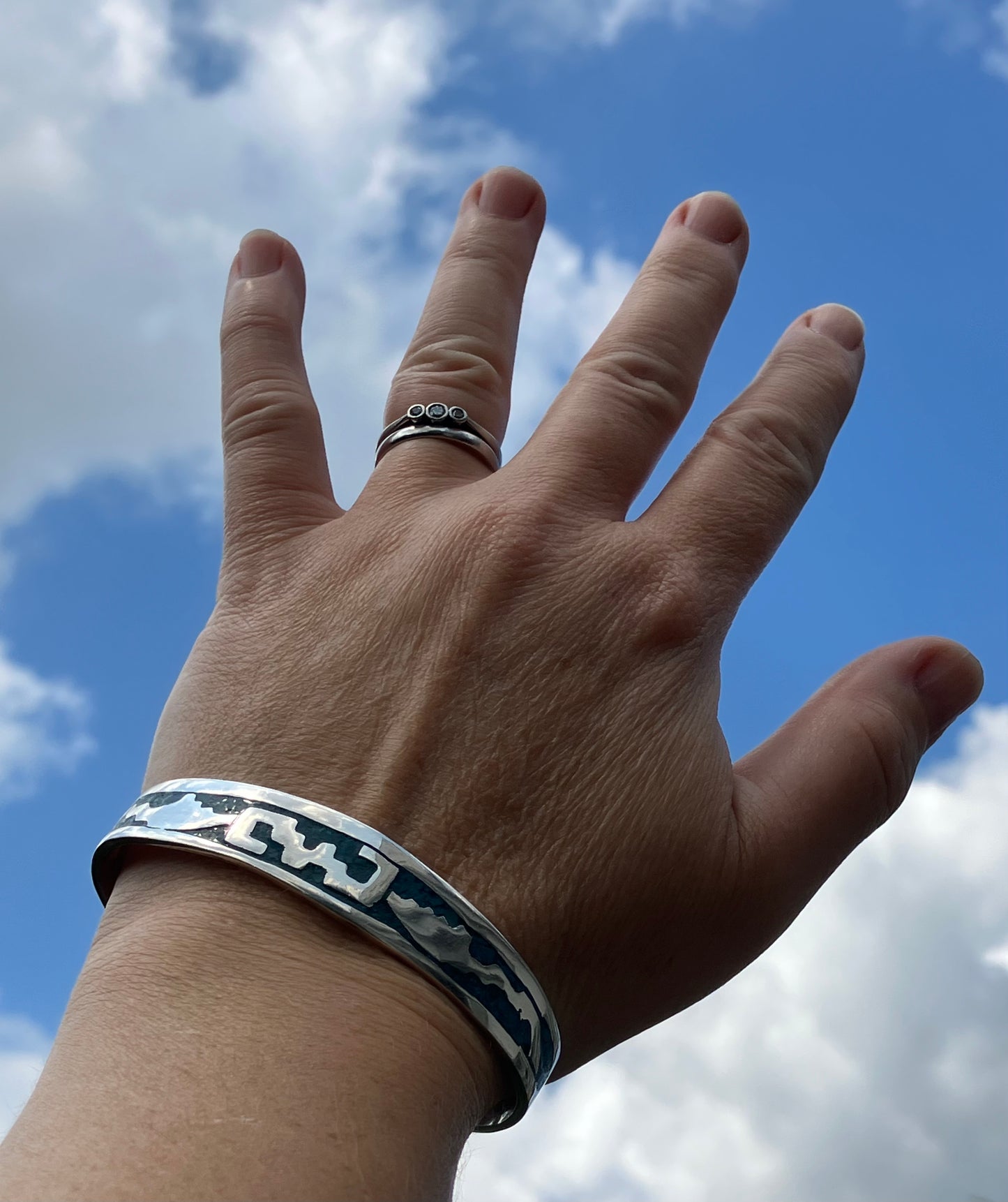 Vintage sterling silver bangle